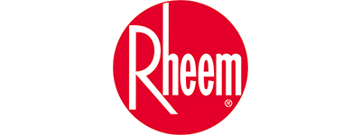 Rheem logo: White 