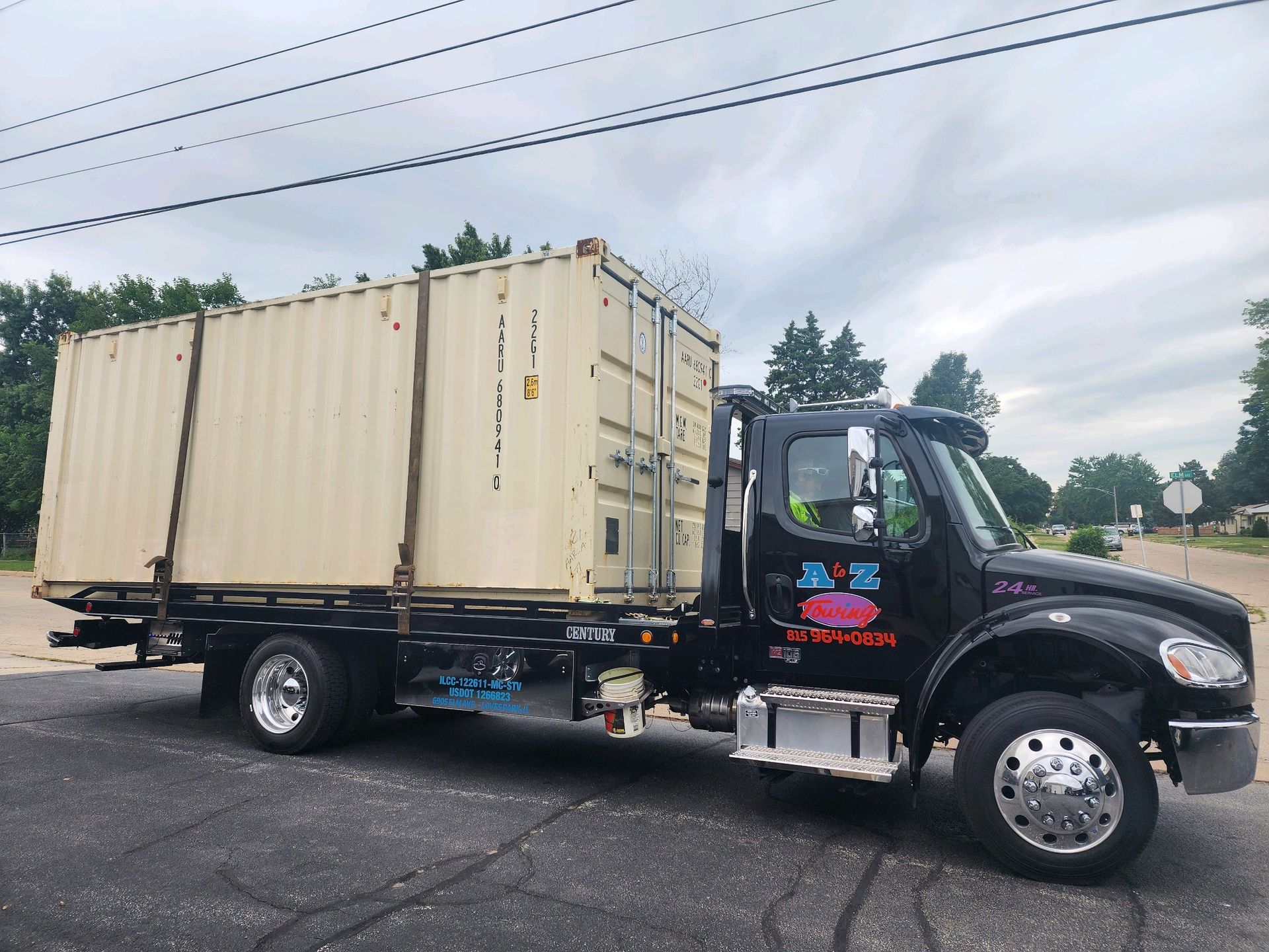 Storage Container Hauling | Rockford, IL | A to Z Towing 