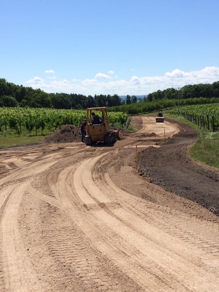 Vineyard road construction services