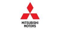 Mitsubishi Motors logo with three red diamonds.