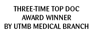 Three-Time Top Doc Award Winner by UTMB Medical Branch