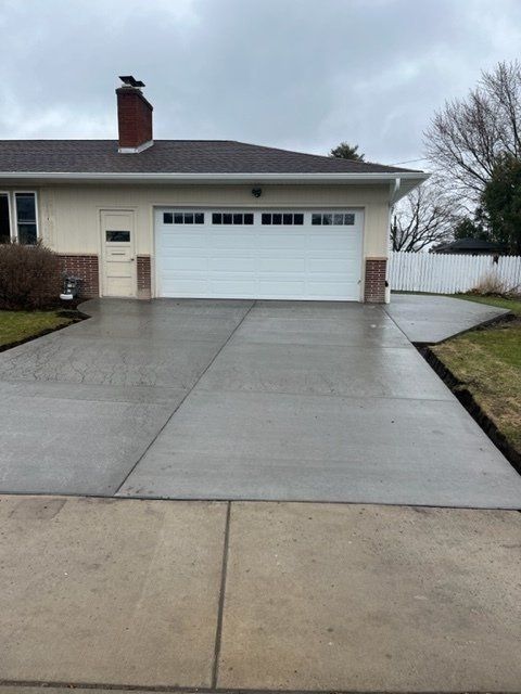 concrete driveway