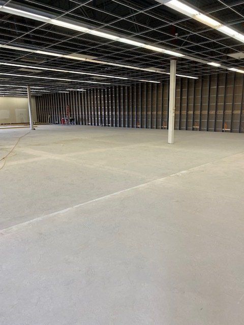 concrete building area