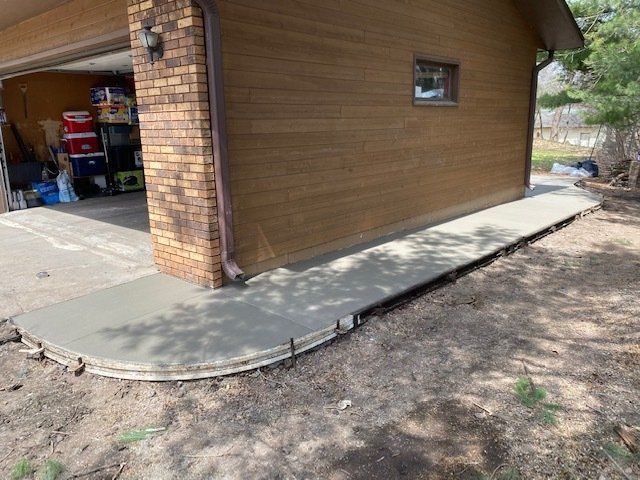 concrete walkway