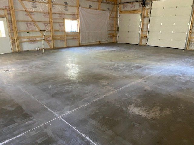 concrete flooring on the works