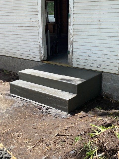 concrete stairway