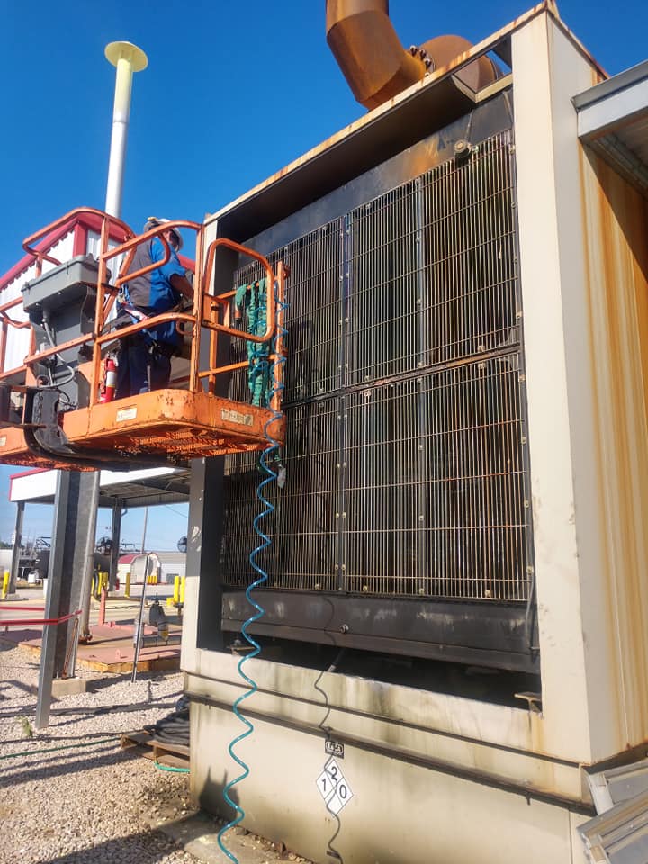 Industrial generator service