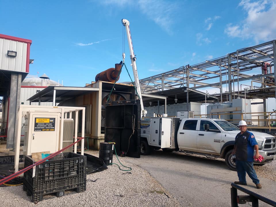 Industrial generator service