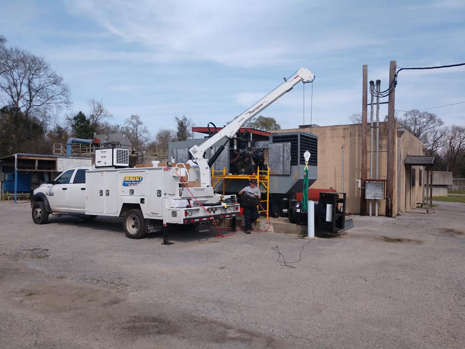 Industrial generator service