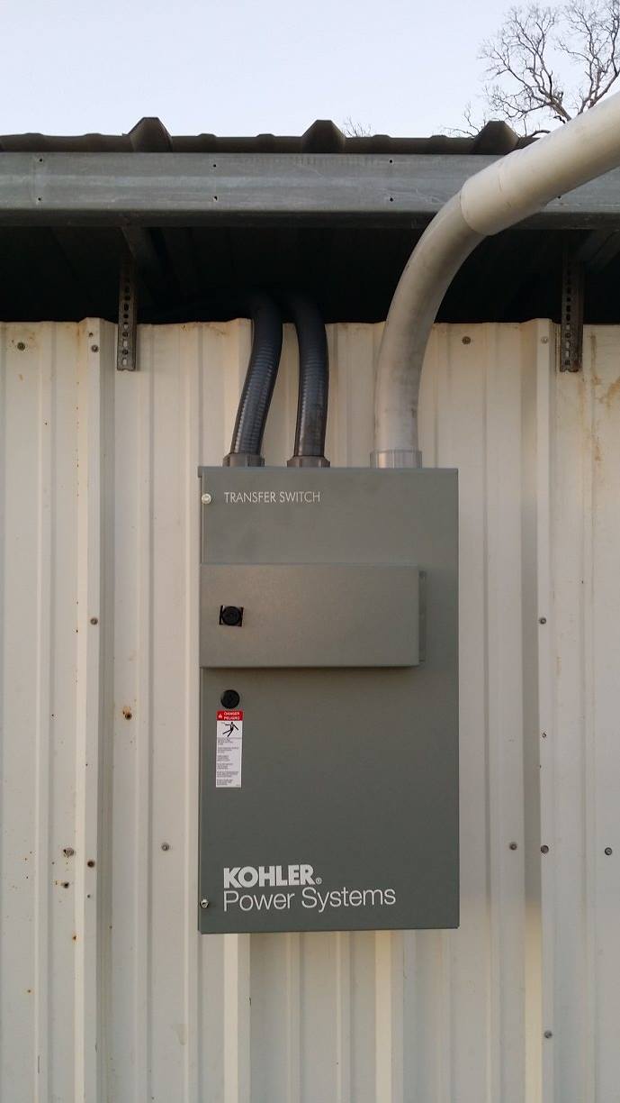 Generator switch panel