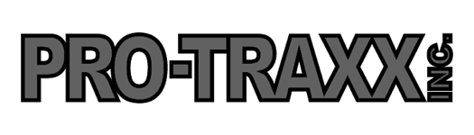 A black and white logo for pro-traxx nc