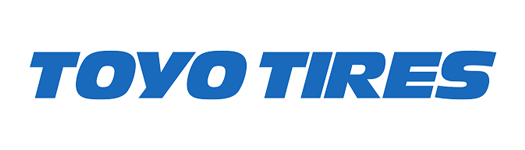 The toyo tires logo is blue and white on a white background.