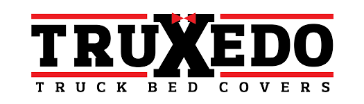 A black and red logo for truxedo truck bed covers