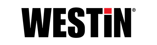 A black and red logo for westin on a white background