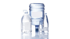 bottled purified water