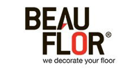Logo for Beauflor featuring black text, a red letter 'O', and the tagline 