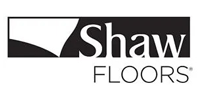 The logo for Shaw Floors, featuring the white text 
