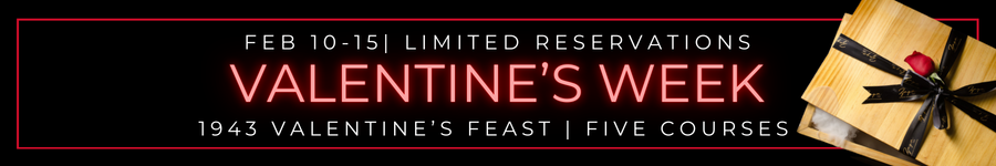 Valentine's Week Feast five courses Chattanooga