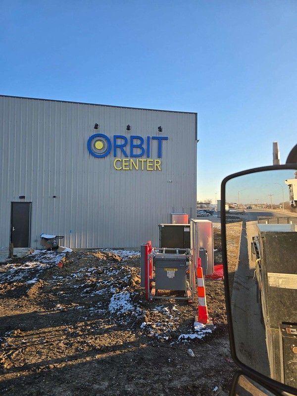 The exterior of a building labeled 