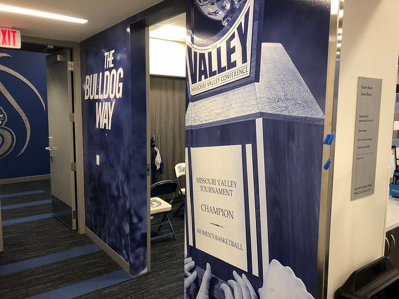 A hallway entrance with 