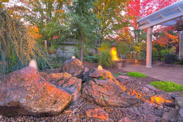 Bubbler mountain stone