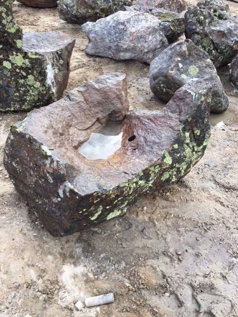 Bubbler mountain stone