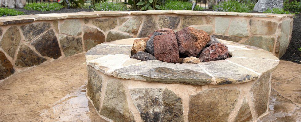 Fire pit Hardscaping