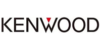 Kenwood logo: Black text with a red triangle above the 