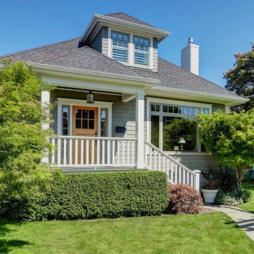 Home shingle roof