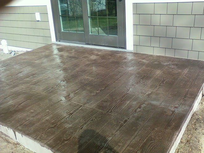Concrete stamping floor