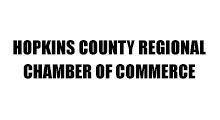 The logo for the hopkins county regional chamber of commerce.
