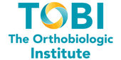 TOBI The Orthobiologic Institute logo in teal and gold