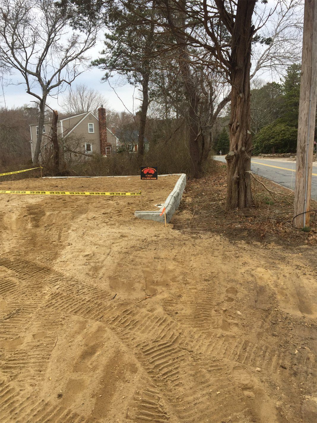 Foundation excavation work