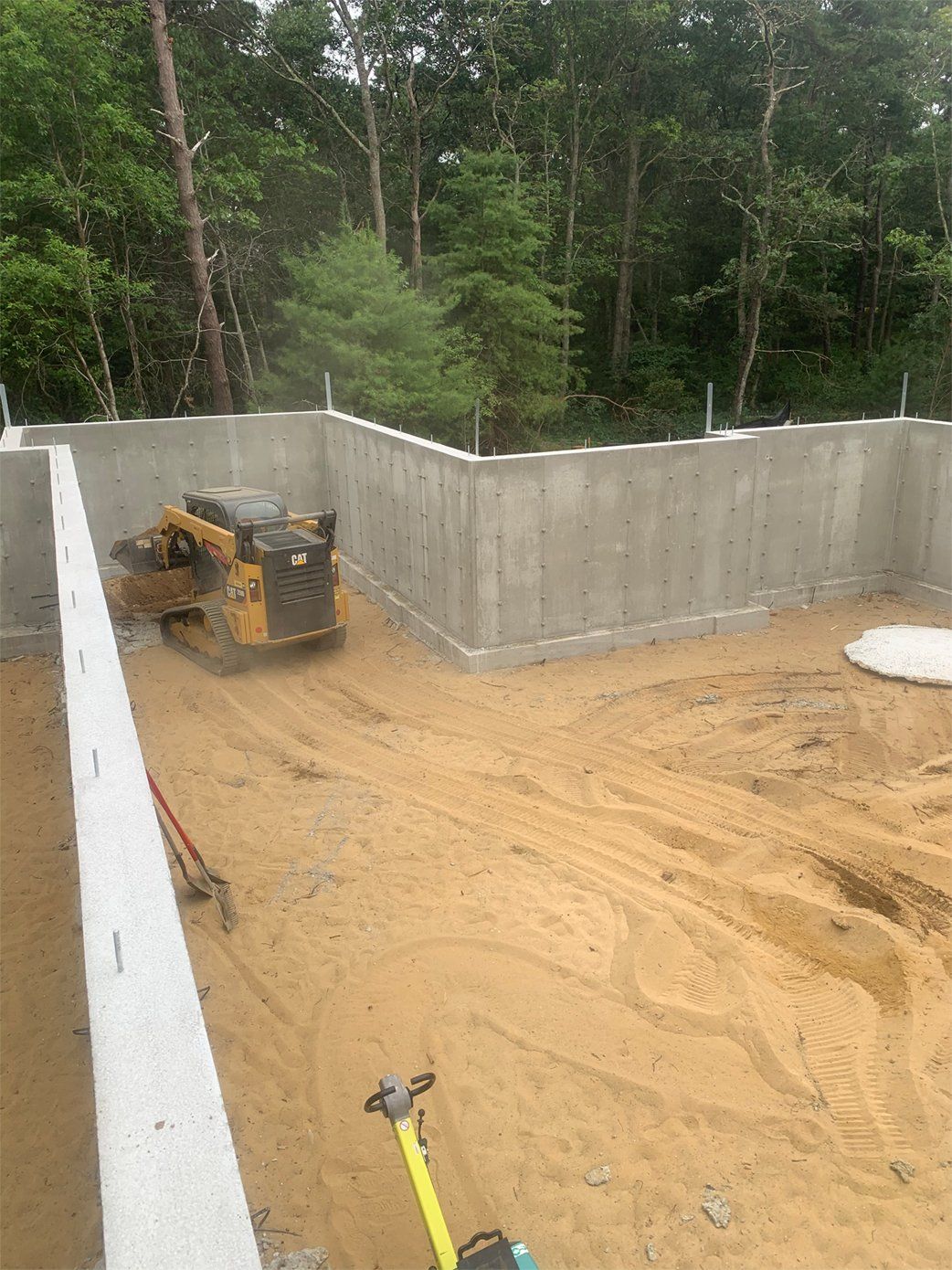 Foundation excavation work