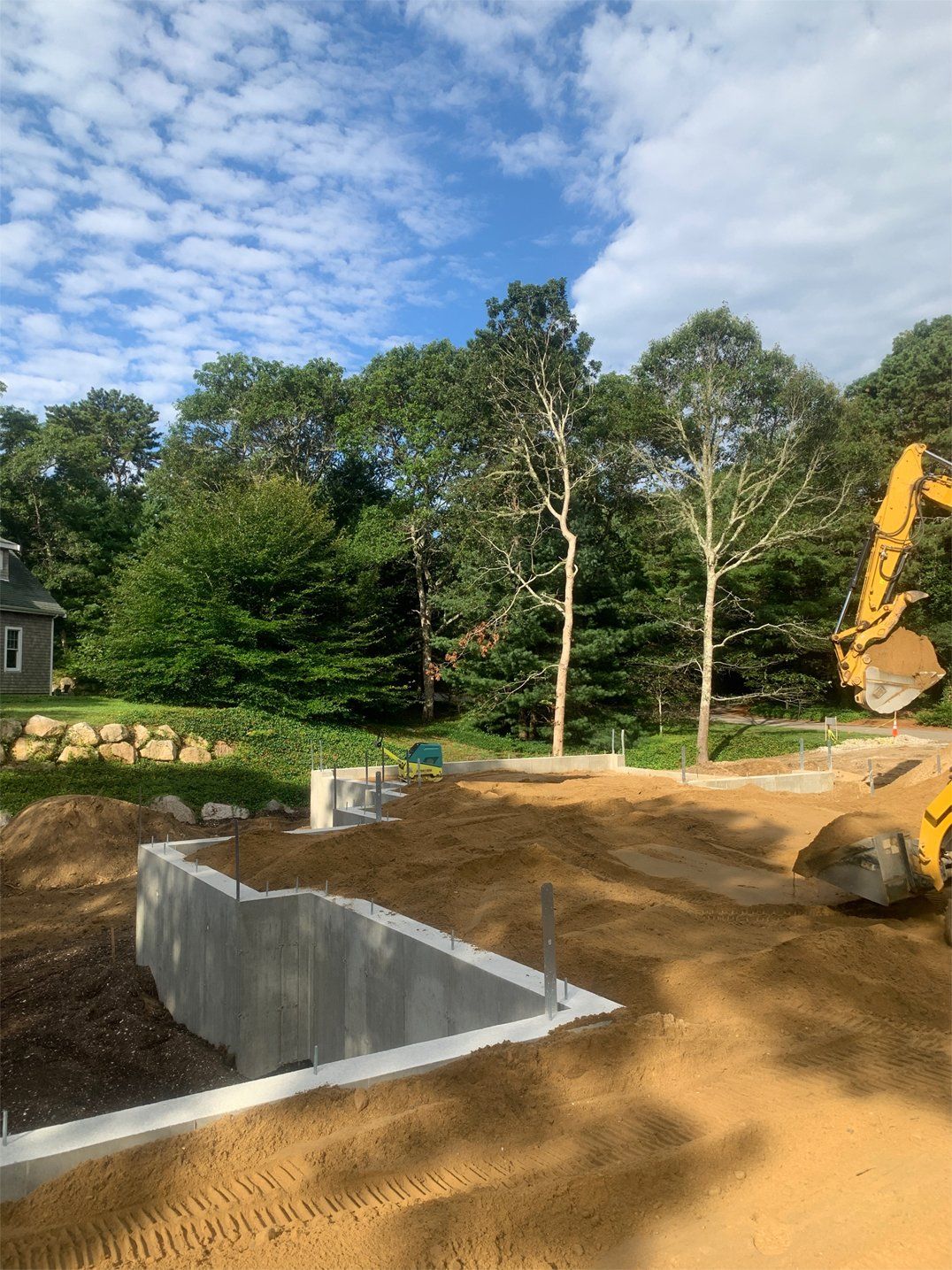 Foundation excavation work