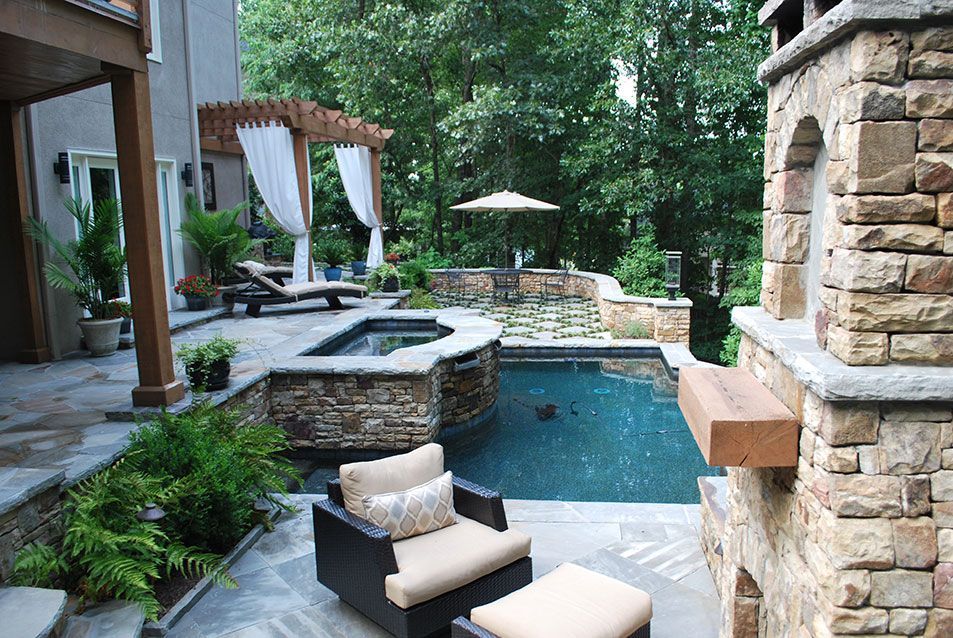 Patio with swimming pool