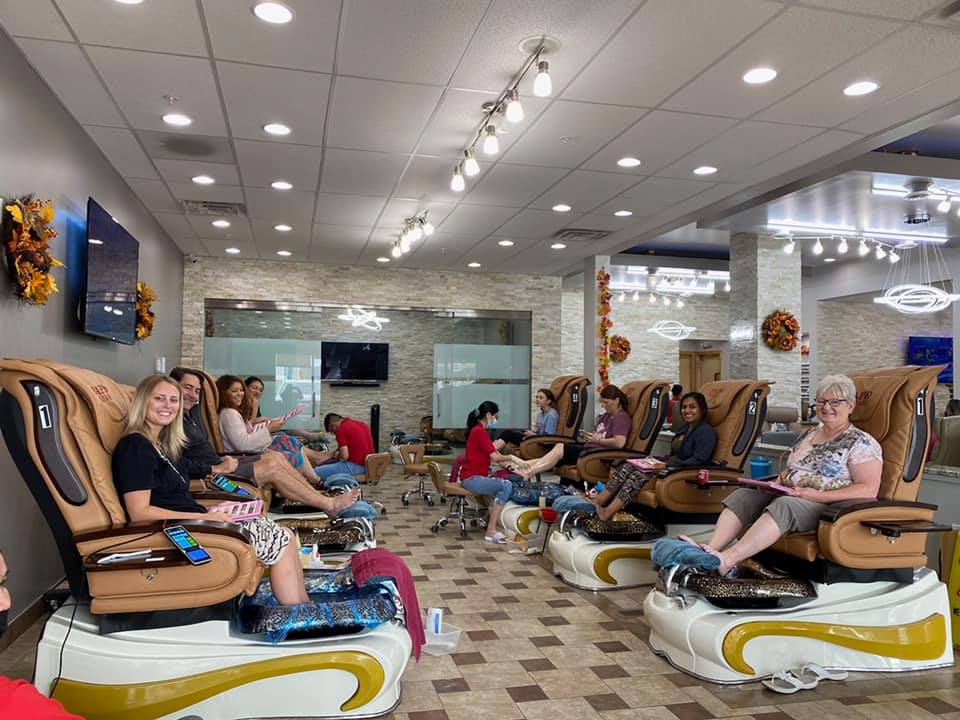 Dr. Foix treated the staff to a well deserved afternoon of pampering