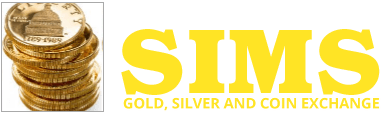 sims gold silver and coin exchange logo