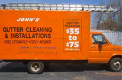 John's Gutter Cleaning truck