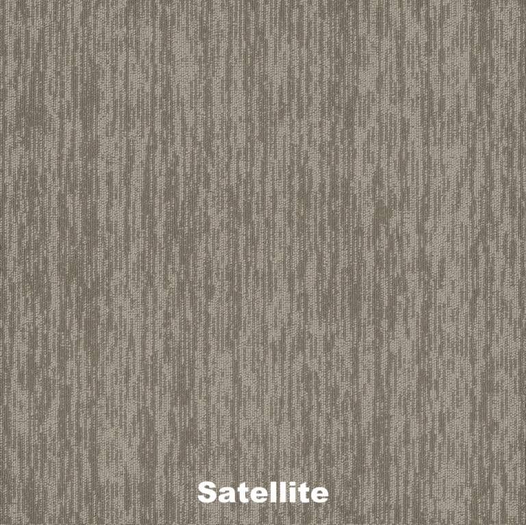 Textured gray carpet labeled
