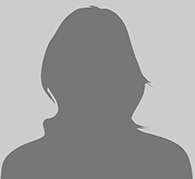 a silhouette of a woman's head on a gray background.