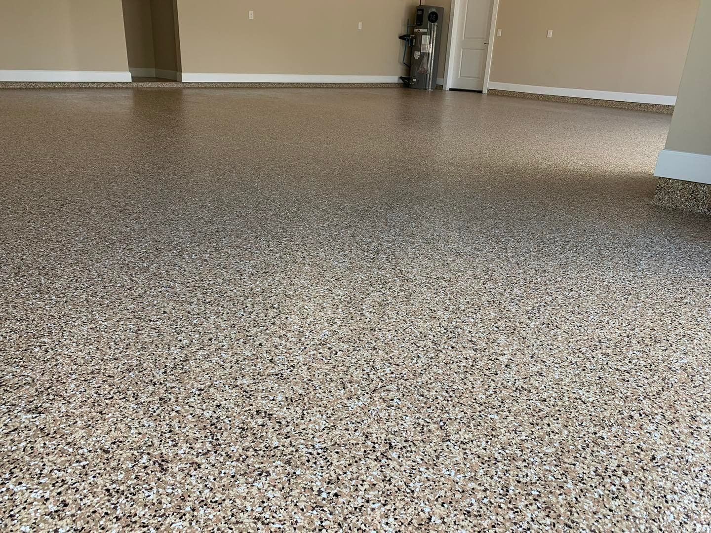 Concrete floor coating