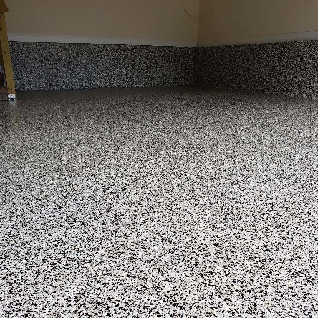 Concrete floor coatings