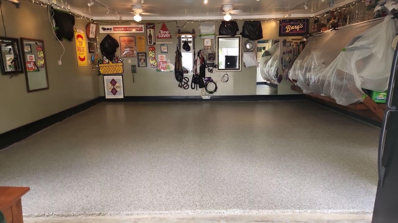 Garage floor coating