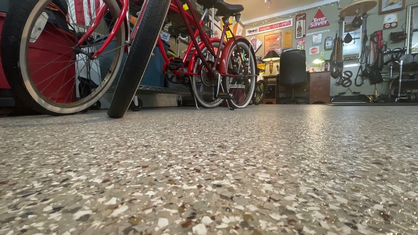 Concrete floor coatings