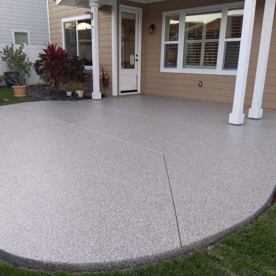 Concrete patio