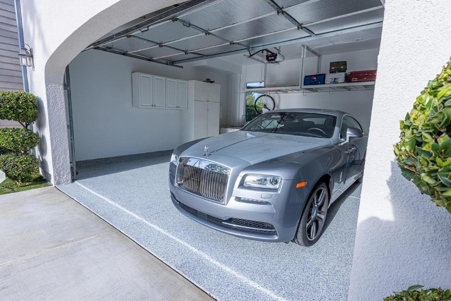 Residential coated concrete floor