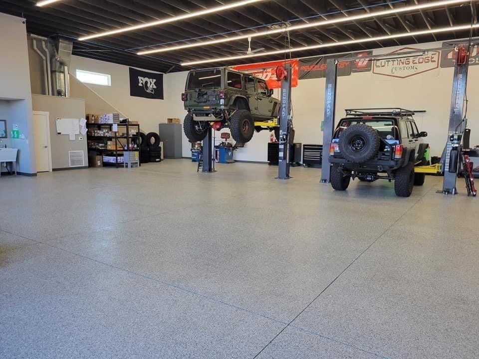 Commercial concrete floor