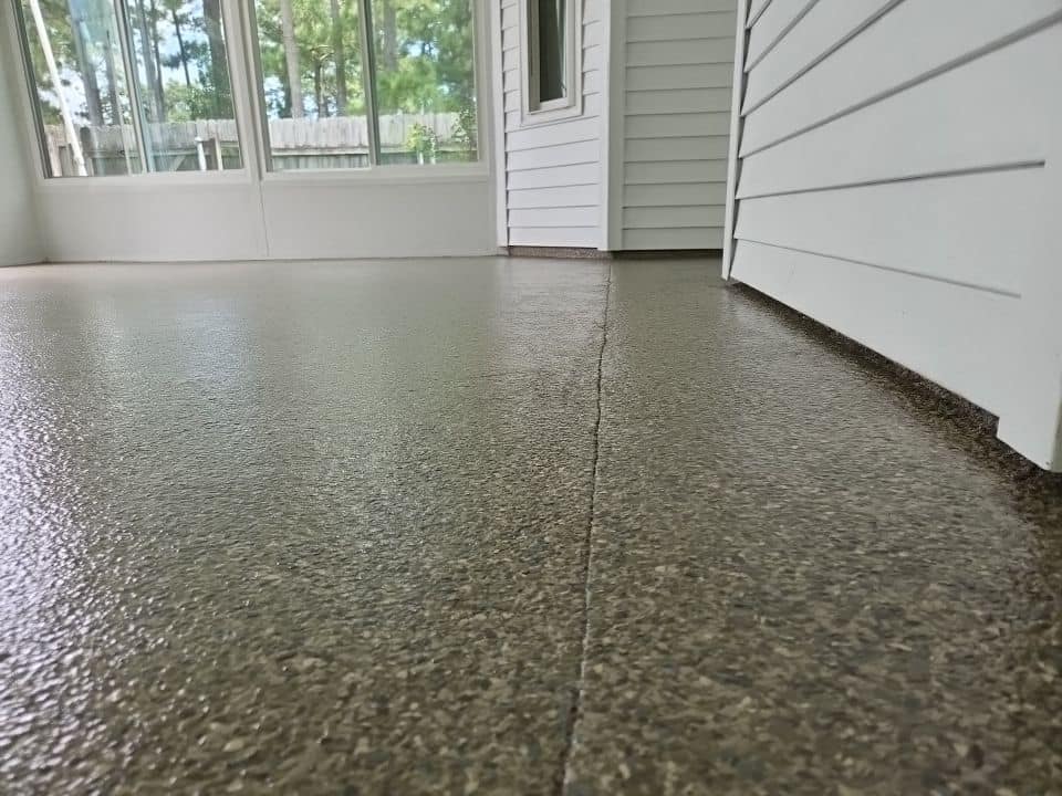 Coated floor