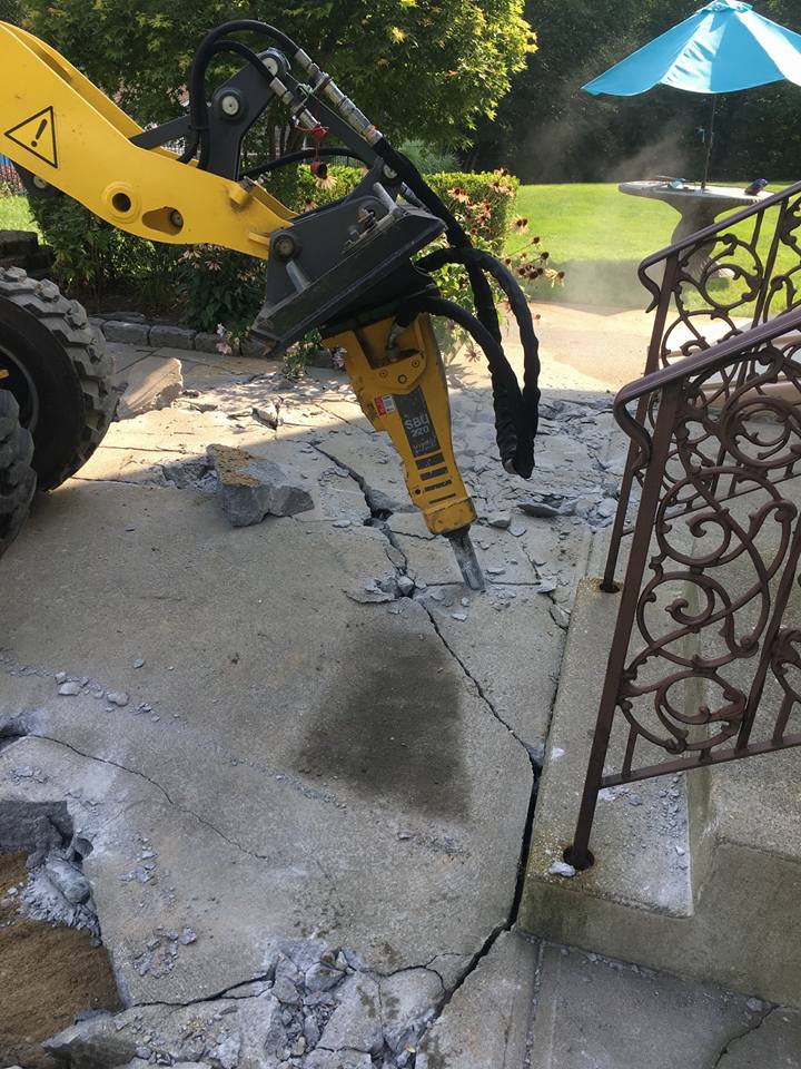 Removing old concrete